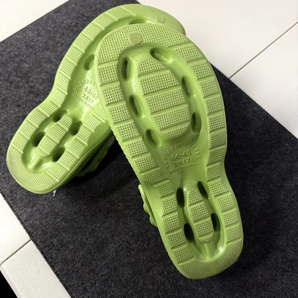 Kids Green Crocodile Clogs Shoes Youth J2 Novelty Slip On Sandals Alligator